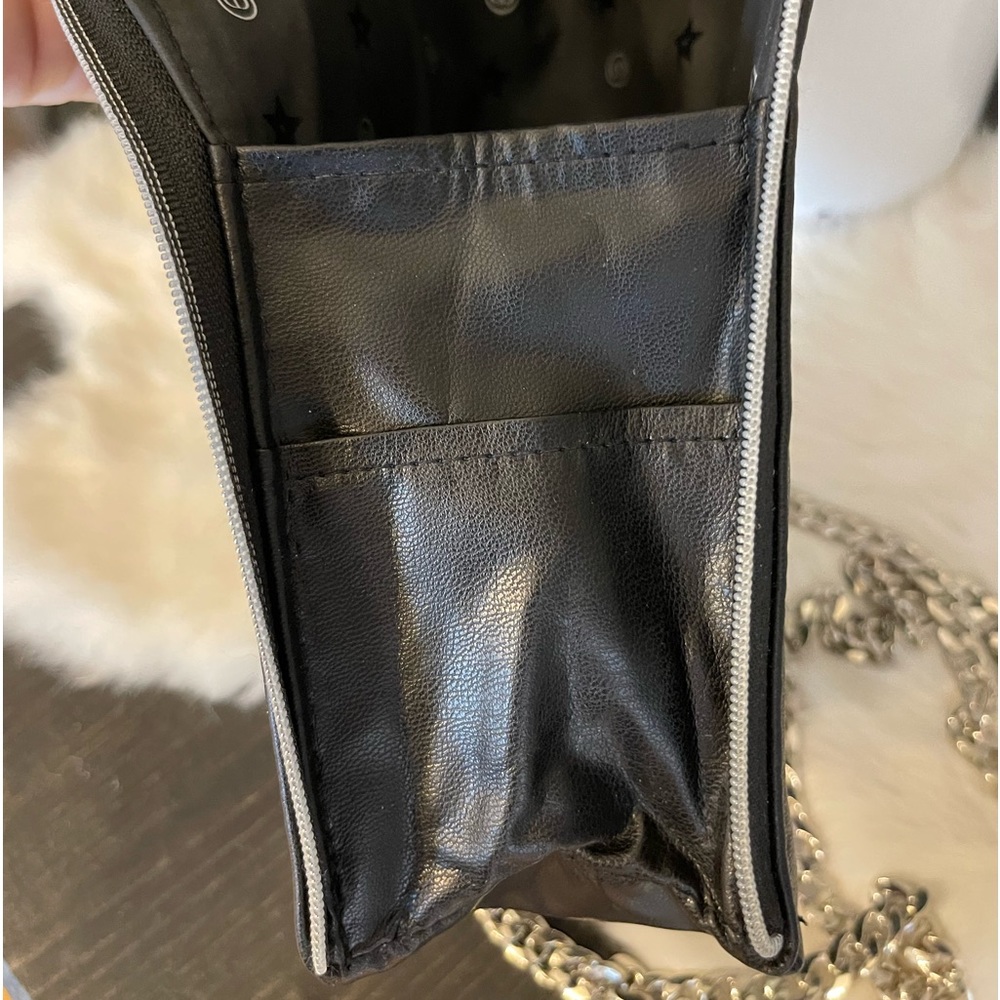 Dior crossbody and wristlet authentic with silver chains and bling charm - Picture 6 of 11
